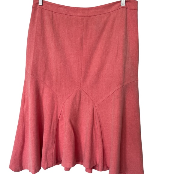 Lane Bryant Dresses & Skirts - Lane Bryant Pink Fishtail Midi Skirt Size 16